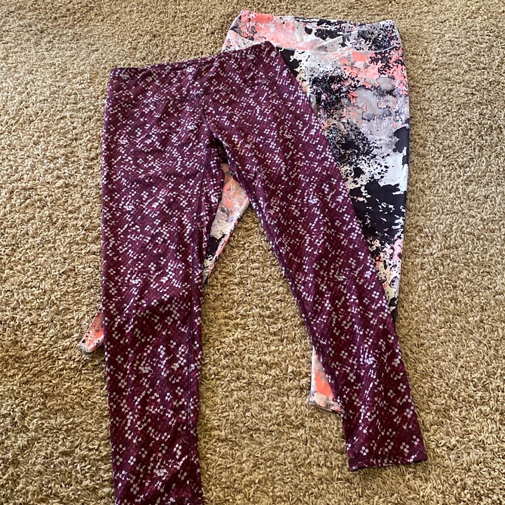 😎Bundle of colorful leggings EUC